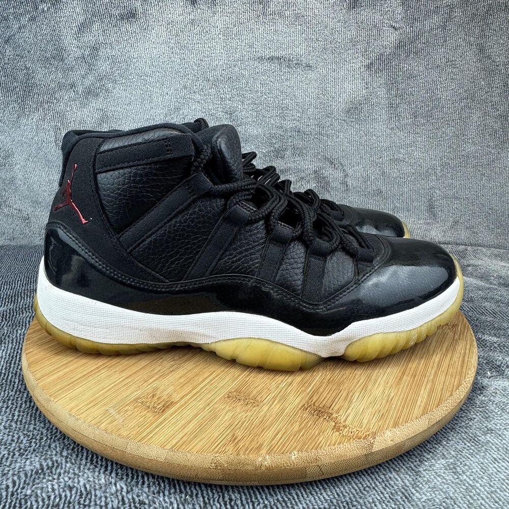 Nike Air Jordan 11 Retro Shoes Mens Size 10.5 Black 72-10 Patent 378037-002 - Picture 1 of 9